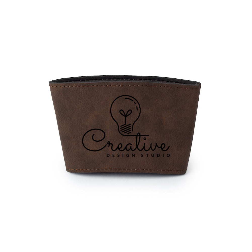 Personalized Leather Cup Sleeve(5)
