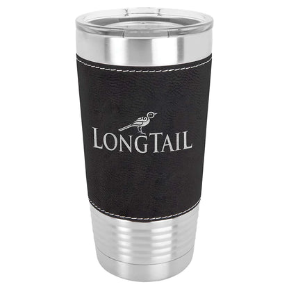 Personalized 20oz Leather Wrapped Tumbler