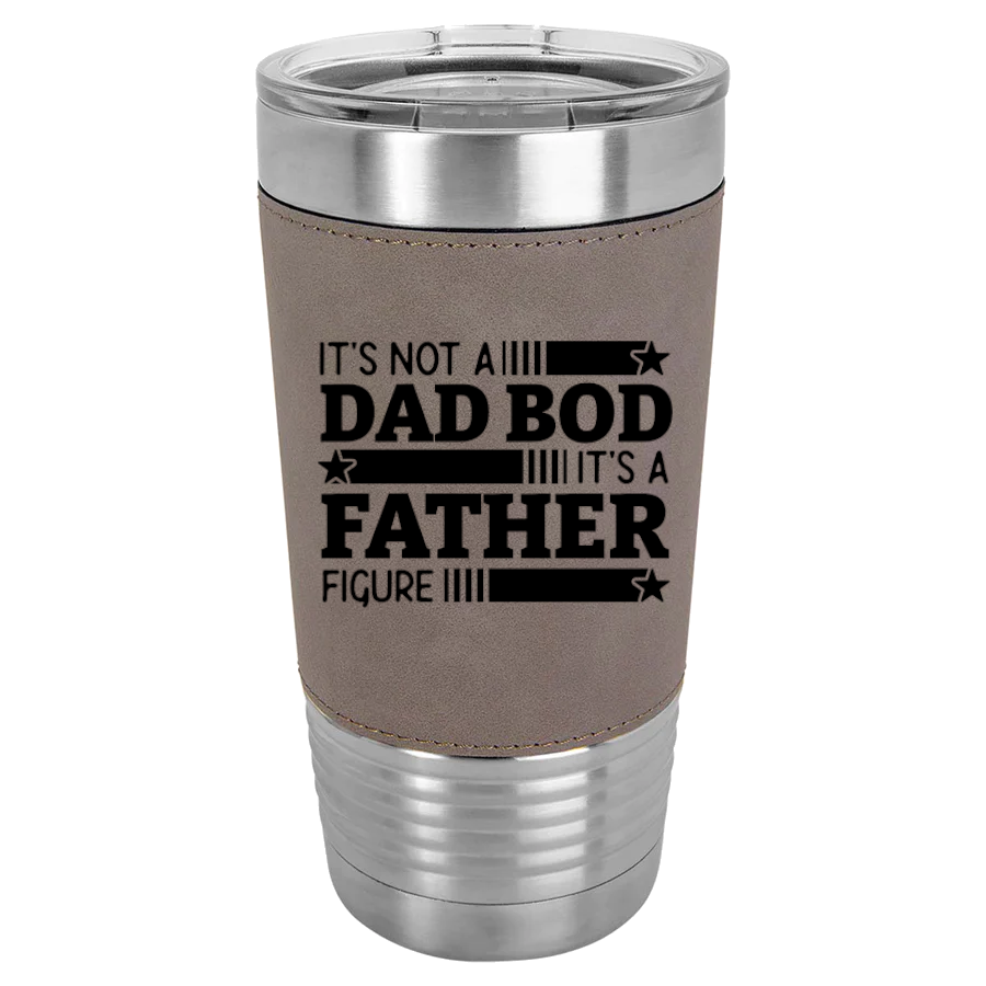 Personalized 20oz Leather Wrapped Tumbler