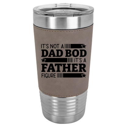 Personalized 20oz Leather Wrapped Tumbler