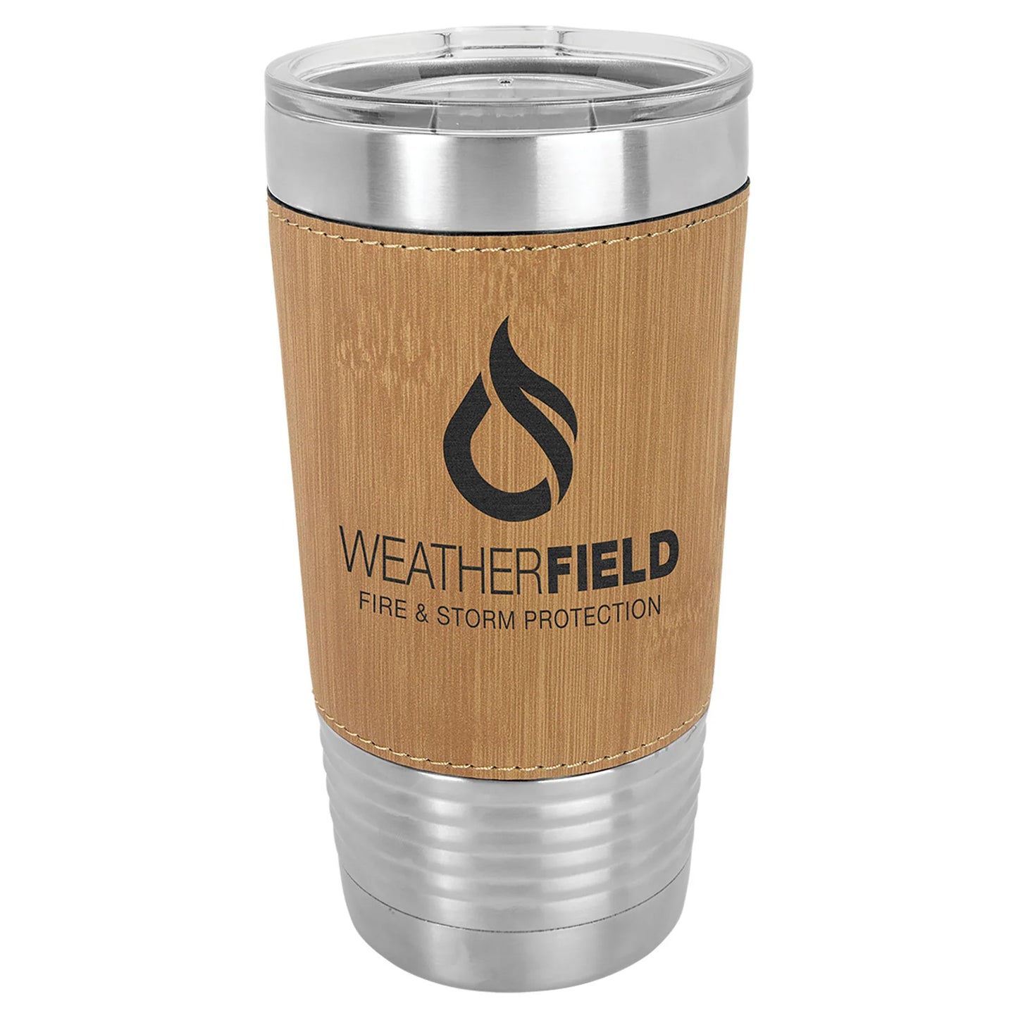 Personalized 20oz Leather Wrapped Tumbler