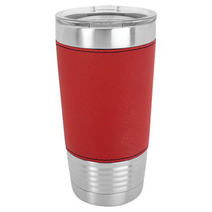 Personalized 20oz Leather Wrapped Tumbler