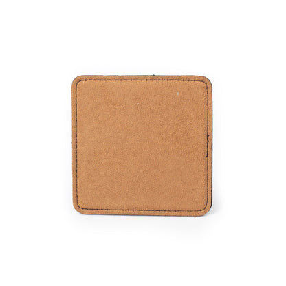 Personalized Leather Square Coaster Set