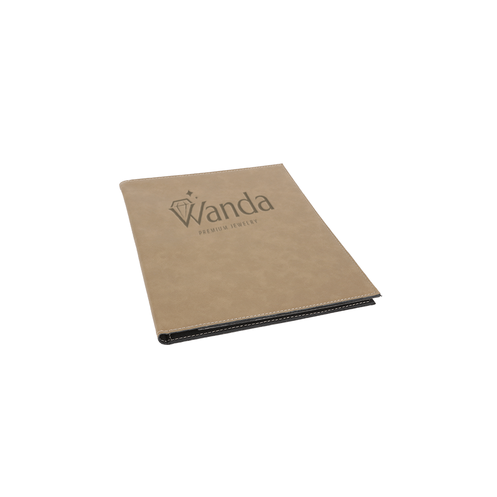 Personalized Leather-Like portfolio (9.5x12)