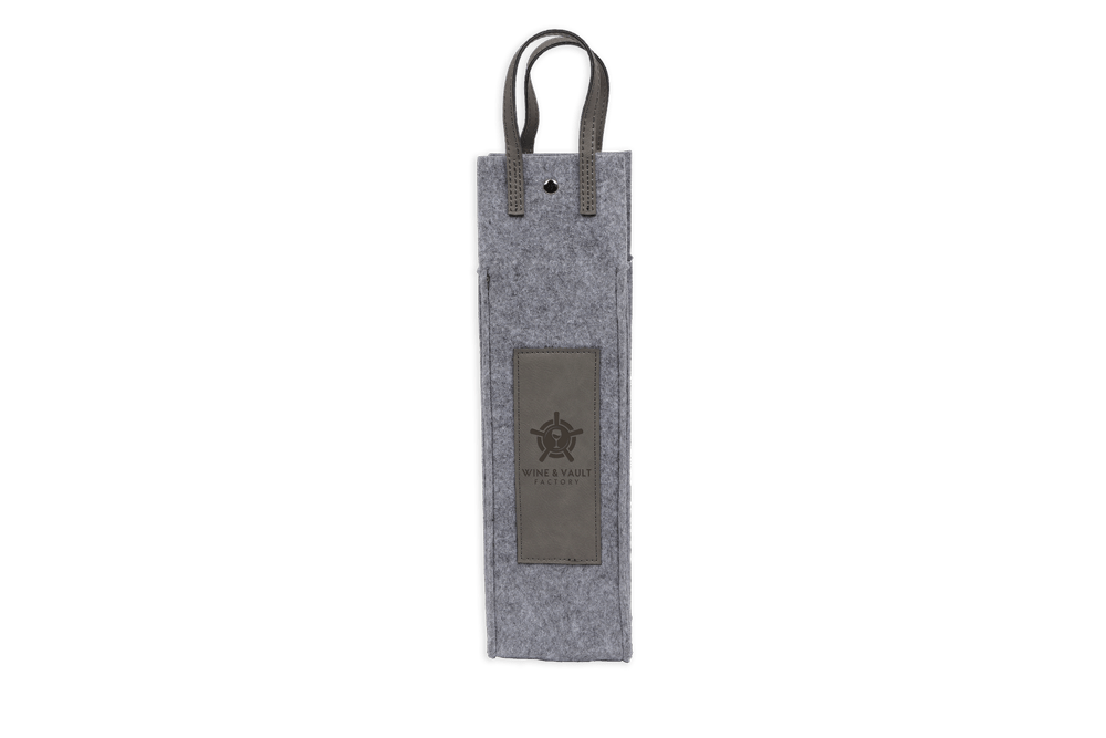 Personalized Flannel Wine Tote