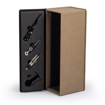 Personalized Leather Wine Bottle Box