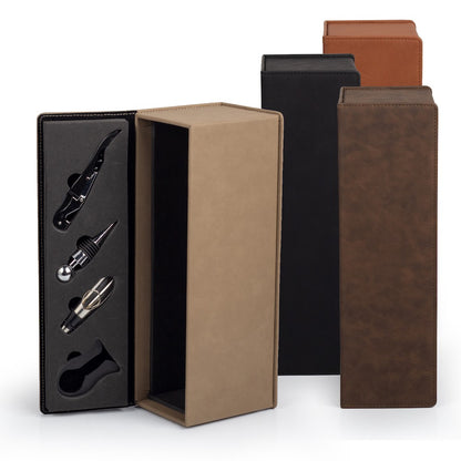 Personalized Leather Wine Bottle Box